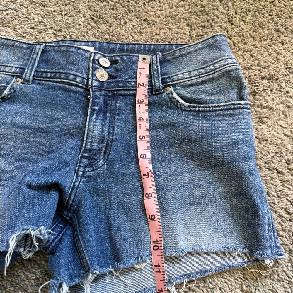Hudson denim Cutoff Shorts - Blue Distressed Women's Shorts - Picture 6 of 7